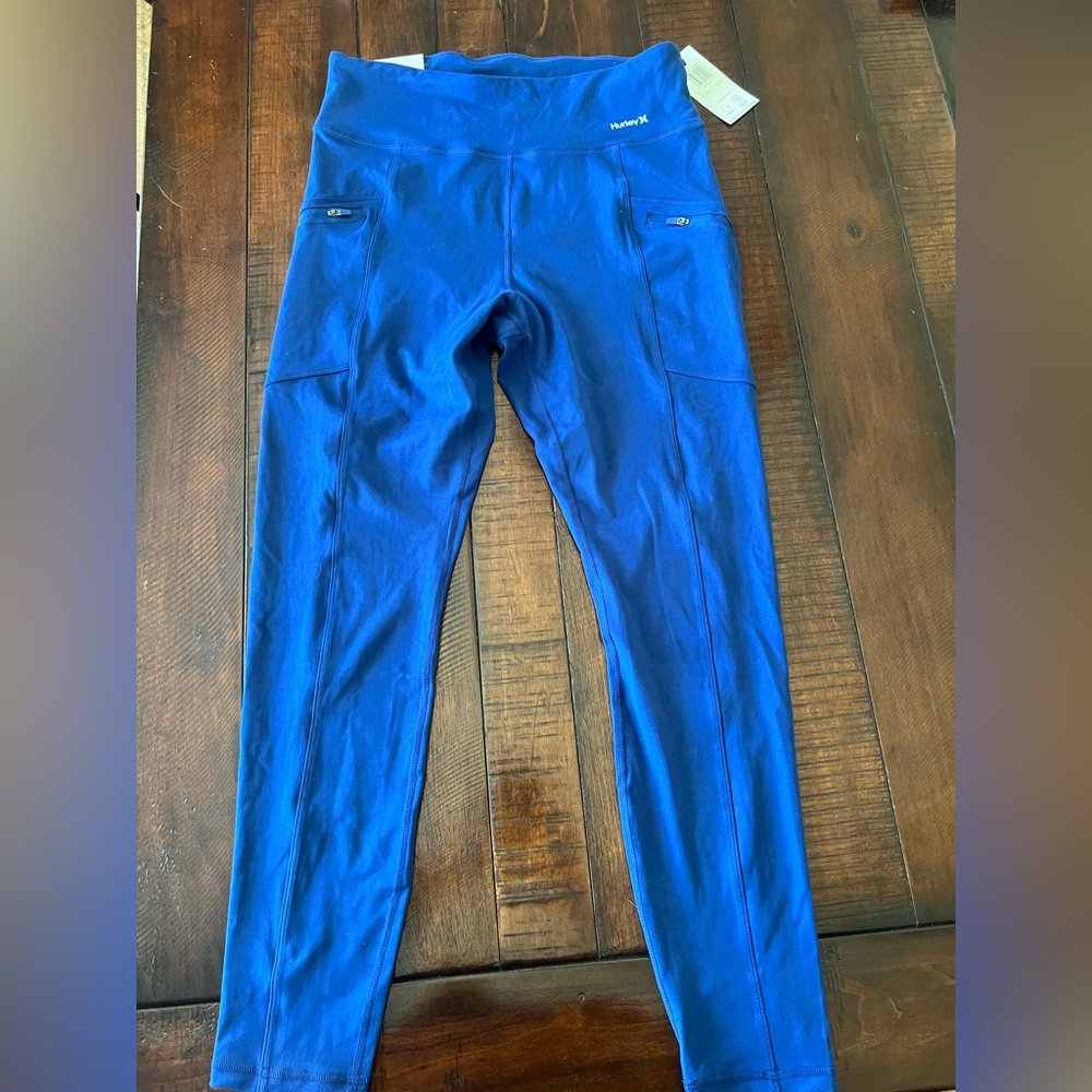 Hurley Blue High-Waisted Women’s Legging- Size Large